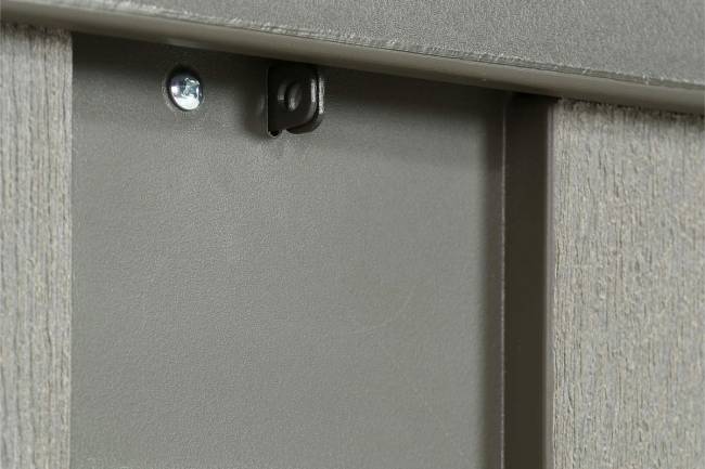 Сундук пластиковый WoodLook, 570 л, серый