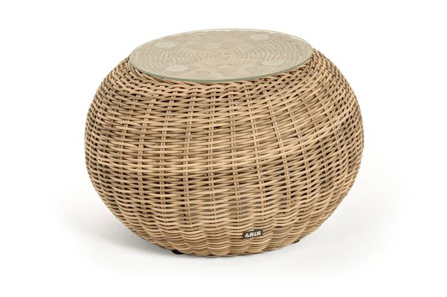 "Барселона" кофейный столик из искусственного ротанга, цвет соломенный "Барселона" кофейный столик из искусственного ротанга, цвет соломенный