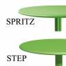 Стол пластиковый обеденный Step + Step Mini тортора Ø605х400-765 мм