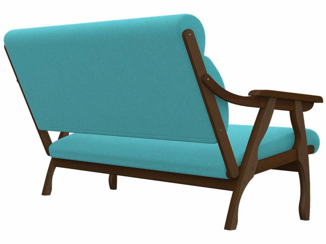 Диван Вега 10 ткань бирюза, каркас орех Диван Вега 10 ткань бирюза, каркас орех