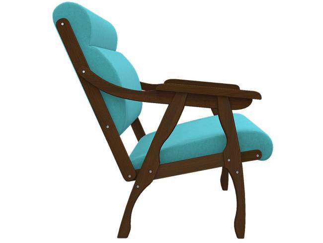 Диван Вега 10 ткань бирюза, каркас орех Диван Вега 10 ткань бирюза, каркас орех