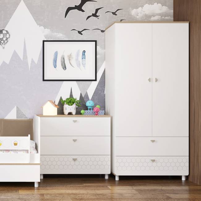 Шкаф для одежды Эйп 13.334 цвет белый/дуб белый Шкаф для одежды Эйп 13.334 цвет белый/дуб белый