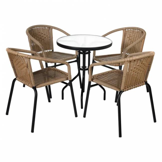 Комплект для отдыха "Terazza" Light Brown 4+1