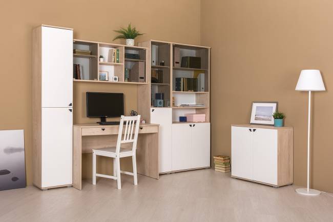 Шкаф навесной Бостон 10.51 цвет дуб эндгрейн элегантный