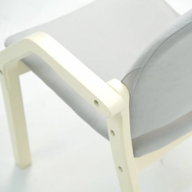 Стул-кресло Джуно 2.0 слоновая кость/серый Стул-кресло Джуно 2.0 слоновая кость/серый