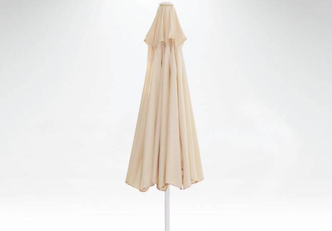 Зонт пляжный профессиональный Ø2.5 м Kiwi Clips белый, желтый Ø2500 мм Зонт пляжный профессиональный Ø2.5 м Kiwi Clips белый, желтый Ø2500 мм