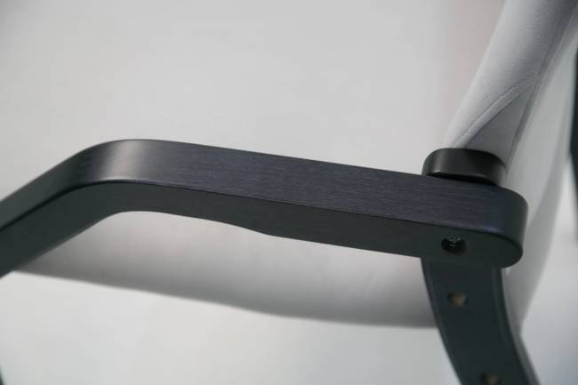 Стул-кресло Джуно 2.0 чёрное дерево/серый