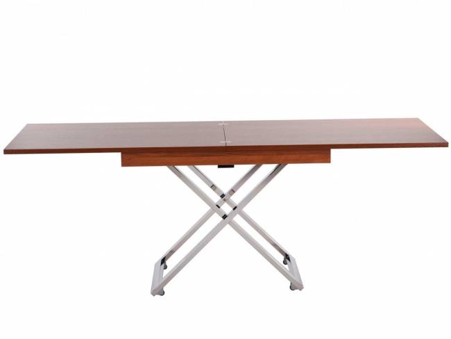 Стол-трансформер Левмар Cross D44/S79 миланский орех/ опоры нерж.сталь Стол-трансформер Левмар Cross D44/S79 миланский орех/ опоры нерж.сталь