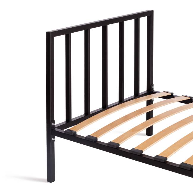 Кровать Bruno металл, 90*200 см, черный