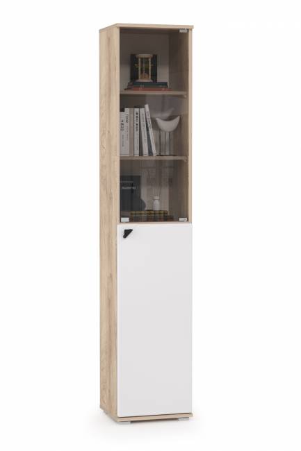 Шкаф Бостон 13.155 цвет дуб эндгрейн элегантный/фасады МДФ милк рикамо софт Шкаф Бостон 13.155 цвет дуб эндгрейн элегантный/фасады МДФ милк рикамо софт