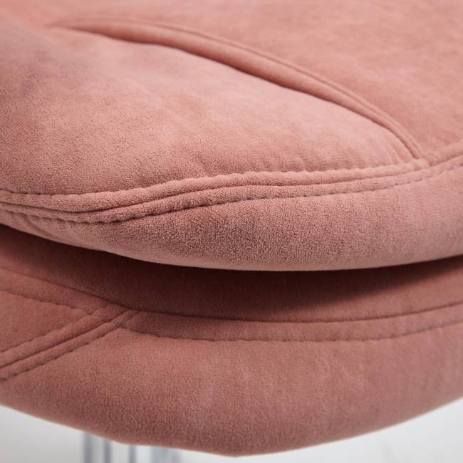 Кресло SOFTY LUX  флок , розовый, 137 розовый флок