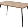 Стол BRICK M 120 Дуб Канзас/ Черный М-City Стол BRICK M 120 Дуб Канзас/ Черный М-City