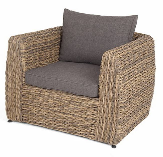 "Кальяри" кресло из искусственного ротанга (гиацинт), цвет соломенный "Кальяри" кресло из искусственного ротанга (гиацинт), цвет соломенный