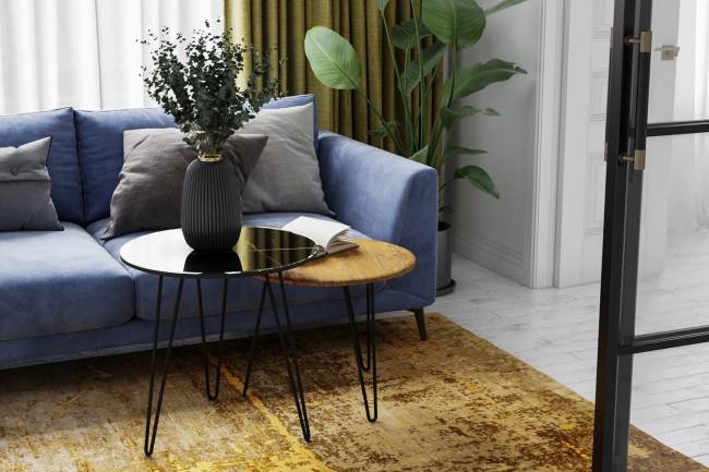 Стол журнальный "РИД Glass 430", сахара нуар/черный матовый Стол журнальный "РИД Glass 430", сахара нуар/черный матовый