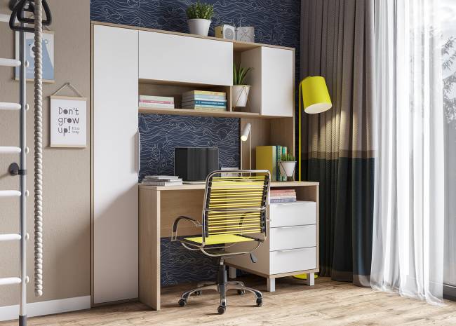 Стол рабочий Комфорт 12.95 цвет дуб сонома/белый Стол рабочий Комфорт 12.95 цвет дуб сонома/белый