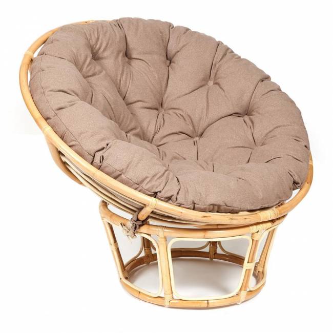 Кресло PAPASAN ECO/ПАПАСАН ЭКО P115-1/SP STD /c подушкой, ремешками/ Natural (натуральный), экошерсть Коричневый, 1811-5 Natural (натуральный) Кресло PAPASAN ECO/ПАПАСАН ЭКО P115-1/SP STD /c подушкой, ремешками/ Natural (натуральный), экошерсть Коричневый, 1811-5 Natural (натуральный)