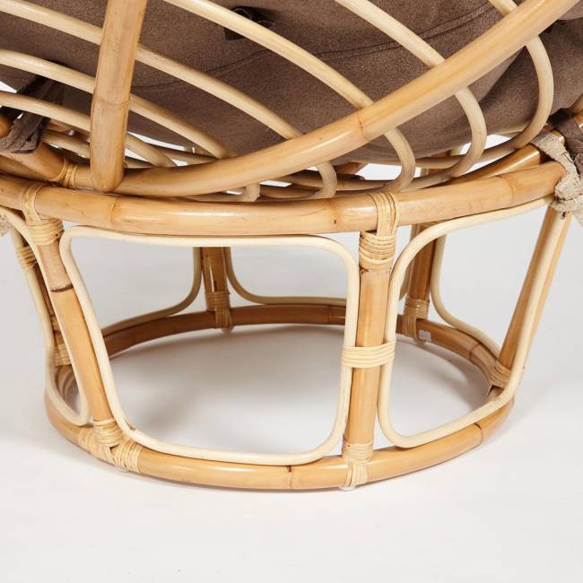 Кресло PAPASAN ECO/ПАПАСАН ЭКО P115-1/SP STD /c подушкой, ремешками/ Natural (натуральный), экошерсть Коричневый, 1811-5 Natural (натуральный) Кресло PAPASAN ECO/ПАПАСАН ЭКО P115-1/SP STD /c подушкой, ремешками/ Natural (натуральный), экошерсть Коричневый, 1811-5 Natural (натуральный)