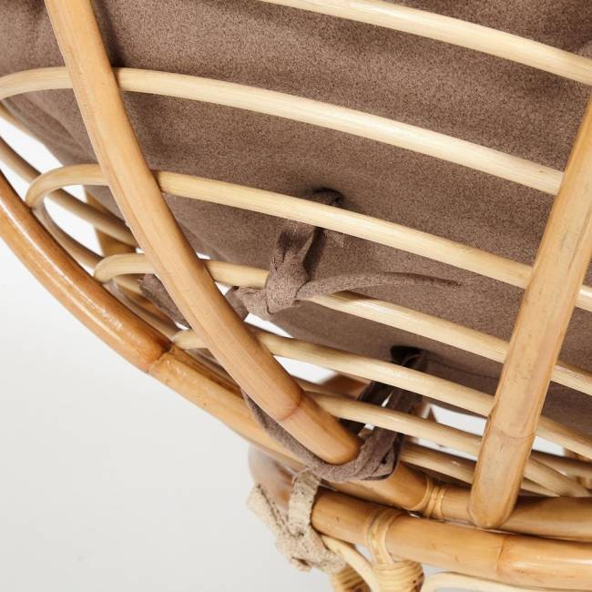 Кресло PAPASAN ECO/ПАПАСАН ЭКО P115-1/SP STD /c подушкой, ремешками/ Natural (натуральный), экошерсть Коричневый, 1811-5 Natural (натуральный) Кресло PAPASAN ECO/ПАПАСАН ЭКО P115-1/SP STD /c подушкой, ремешками/ Natural (натуральный), экошерсть Коричневый, 1811-5 Natural (натуральный)
