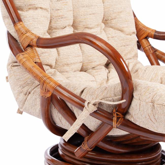 Кресло вращающееся "FLORES" 5005 /без подушки/ Pecan (орех) орех