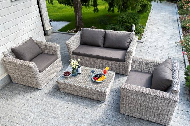 "Капучино" диван из искусственного ротанга двухместный, цвет бежевый "Капучино" диван из искусственного ротанга двухместный, цвет бежевый