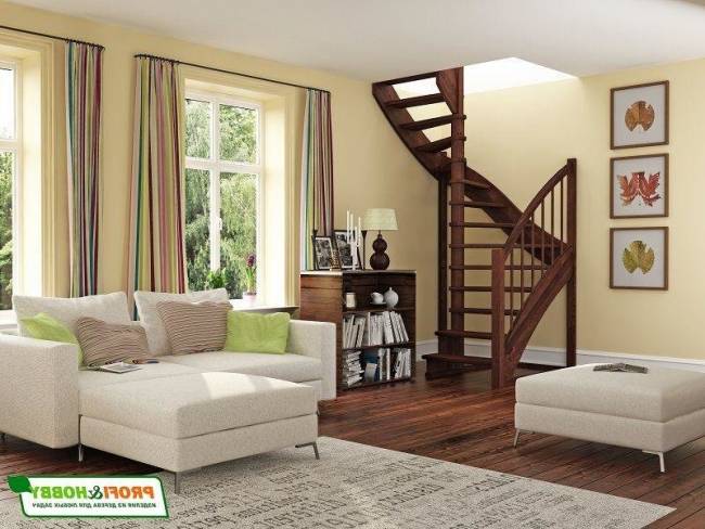 Деревянная лестница К-005м/2 Деревянная лестница К-005м/2