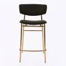 Дизайнерский полубарный стул Marko графит, основание золото Дизайнерский полубарный стул Marko графит, основание золото
