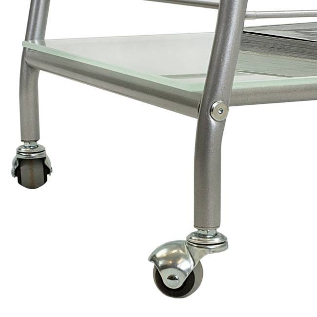 Стол сервировочный Поло металлик/ матовое