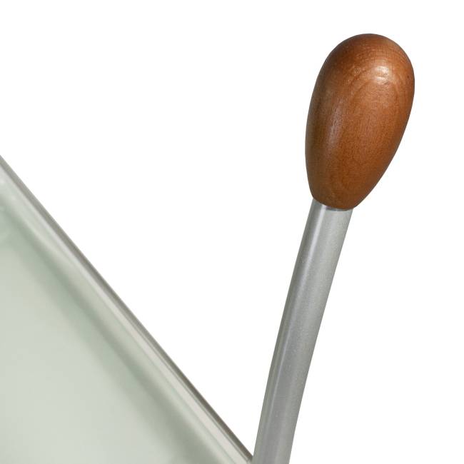 Стол сервировочный Поло металлик/ матовое