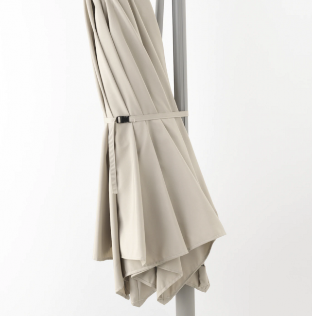 Зонт от солнца, подвесной, "Сегмент" 3. м бежевый