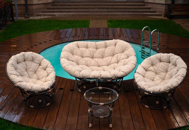 ТЕРРАСНЫЙ КОМПЛЕКТ Mamasan + Papasan + Стол (Орех) ТЕРРАСНЫЙ КОМПЛЕКТ Mamasan + Papasan + Стол (Орех)