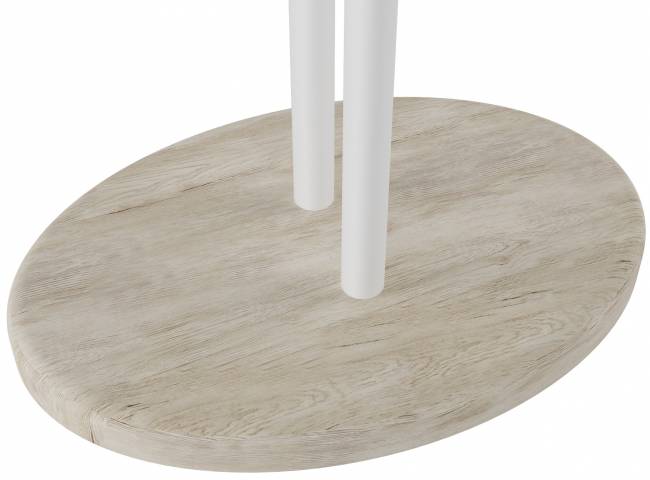 Вешалка Калифорния Напольная, дуб беленый/белый