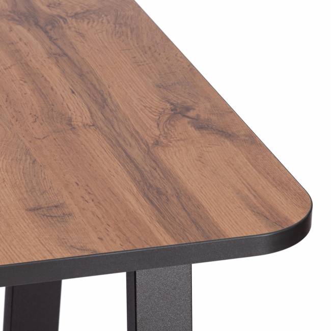 Стол MALTIDO ЛДСП/HPL/металл, 130 х 75+30 х 75 см, Дуб Вотан/чёрный Дуб Вотан/чёрный ЛДСП/HPL/металл Стол MALTIDO ЛДСП/HPL/металл, 130 х 75+30 х 75 см, Дуб Вотан/чёрный Дуб Вотан/чёрный ЛДСП/HPL/металл