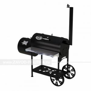 Гриль-Смокер XL, из стали толщиной 3 мм, с топкой слева, в термостойкой покраске Гриль-Смокер XL, из стали толщиной 3 мм, с топкой слева, в термостойкой покраске