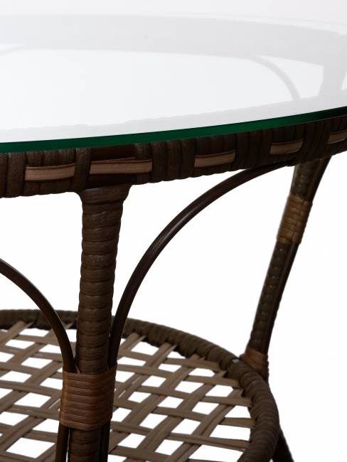 Комплект из искусственного ротанга Java (Ява)-6 (цвет: Орех)