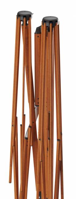 Зонт профессиональный двухкупольный 3.5х7.5 м Galaxia Dual T Timber имитация ироко, серебристо-серый 3500х7500 мм Зонт профессиональный двухкупольный 3.5х7.5 м Galaxia Dual T Timber имитация ироко, серебристо-серый 3500х7500 мм