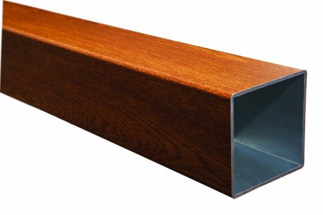Зонт профессиональный двухкупольный 3х6 м Wood Double имитация ироко, слоновая кость 3000х6000 мм