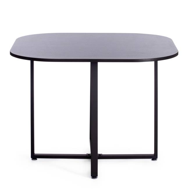 Комплект (стол, 4 стула) QUADRON (mod. PT14) Стол: МДФ/металл, стул: металл/шенилл, 100х100х73 см, 69х56х71 см, Mocha (мокко) LY1701-27/черный Mocha (мокко) LY1701-27/черный Стол: МДФ/металл; стул: металл/шенилл