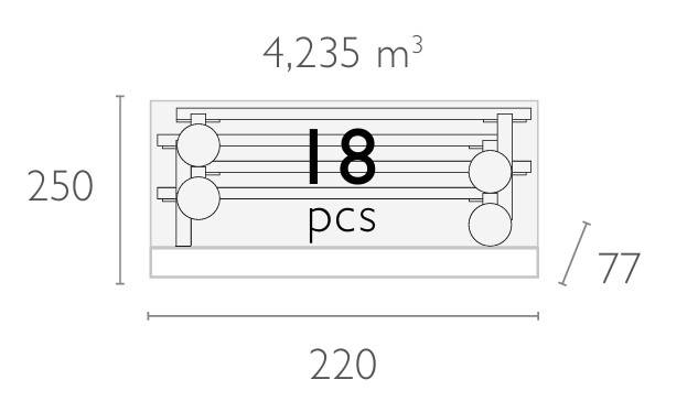Шезлонг-лежак металлический Casablanca белый 1900х740х310 мм