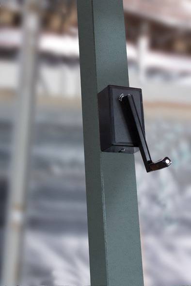 Зонт профессиональный 4х4 м Leonardo Braccio антрацит, слоновая кость 4000х4000 мм