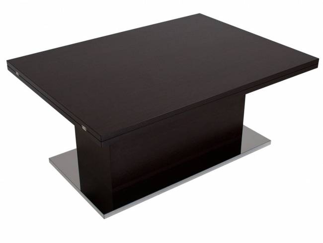 Стол-трансформер Левмар Slide D23/S79 венге/ опоры нерж.сталь Стол-трансформер Левмар Slide D23/S79 венге/ опоры нерж.сталь