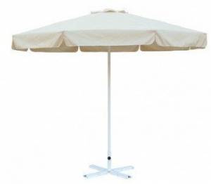 Зонт Митек D3 м круглый с воланом, алюминий, с подставкой