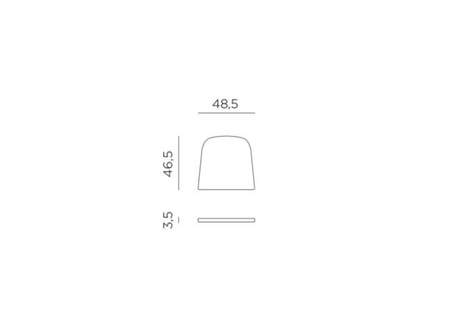 Подушка для кресла Net серый Sunbrella 460х485х35 мм Подушка для кресла Net серый Sunbrella 460х485х35 мм