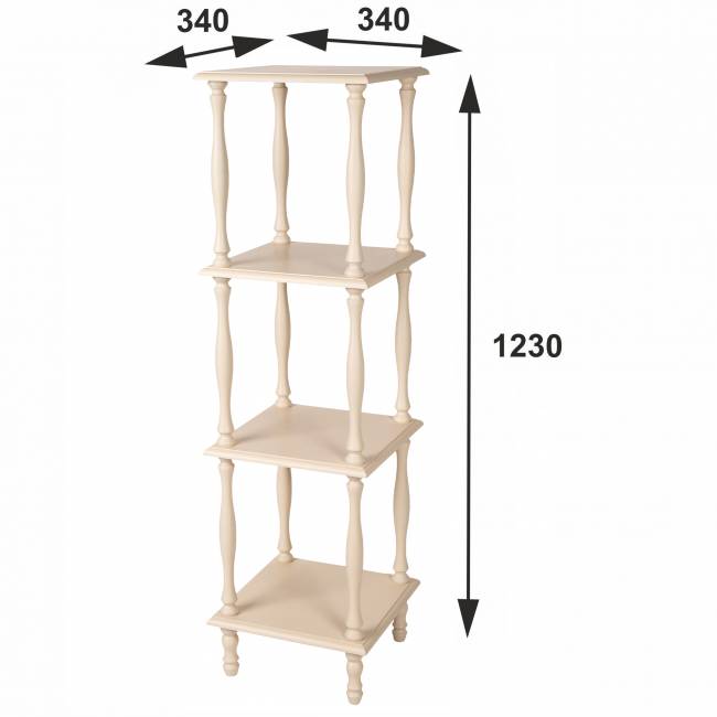 Этажерка П 8 слоновая кость