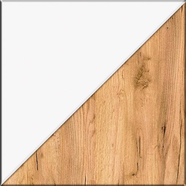 Два больших комода Остин цвет белый шагрень/дуб крафт золотой