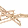Шезлонг с подлокотниками Чивас, Натуральное дерево