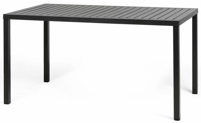 Стол пластиковый обеденный Cube 140x80 антрацит 1400х800х755 мм Стол пластиковый обеденный Cube 140x80 антрацит 1400х800х755 мм