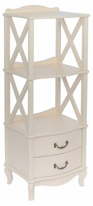 Этажерка 2 полки Малонн Ави Белый Этажерка 2 полки Малонн Ави Белый