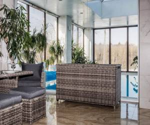 Сундук для хранения KARL 120 c колесиками серый Сундук для хранения KARL 120 c колесиками серый