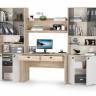 Стенка для домашнего офиса Бостон № 40 цвет дуб эндгрейн элегантный/фасады МДФ милк рикамо софт Стенка для домашнего офиса Бостон № 40 цвет дуб эндгрейн элегантный/фасады МДФ милк рикамо софт