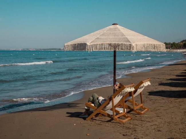 Зонт профессиональный Ø2.5 м Avocado Boho бежевый Ø2500 мм